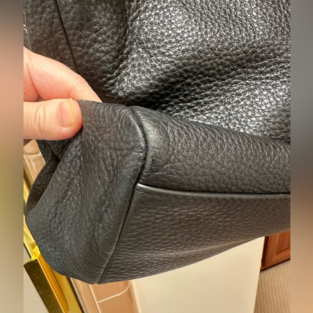 Tory Burch Black Leather Tote Bag - Picture 6 of 10
